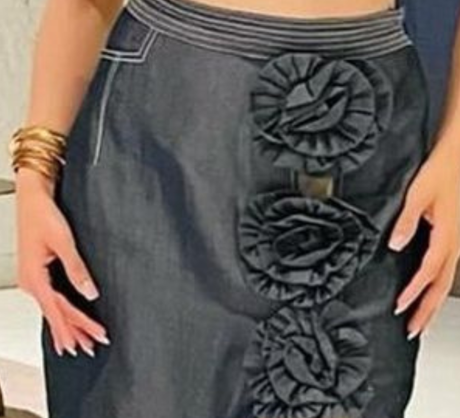 Rosettes in denim