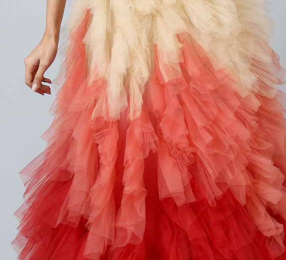 Ombré ruffles