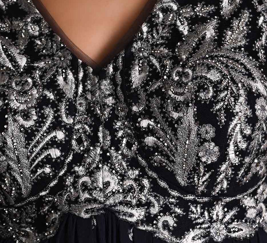 Silver embroidery