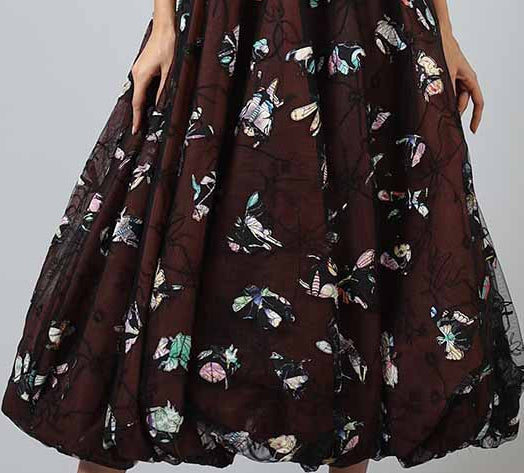 Florals on tulle
