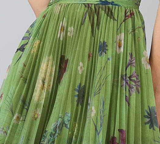 Pleated florals