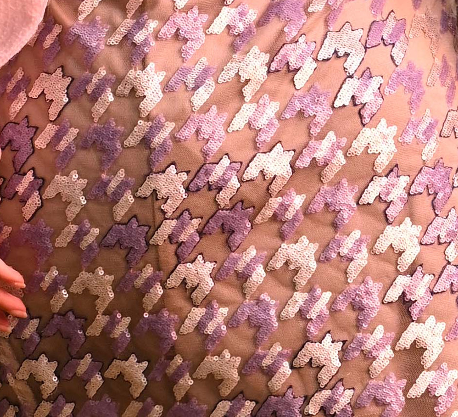 Houndstooth embroidery