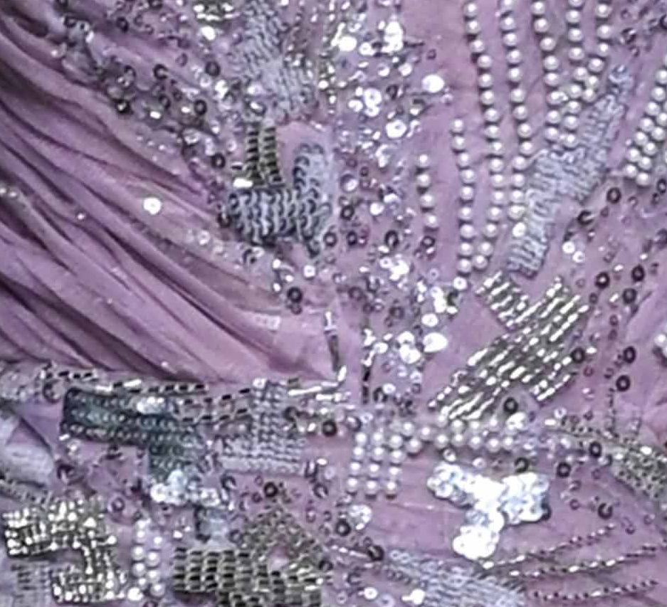 Pearls, sequins and crystals