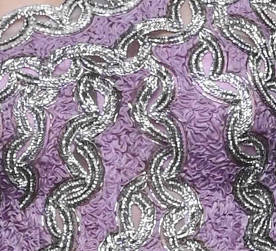 Silver embroidery