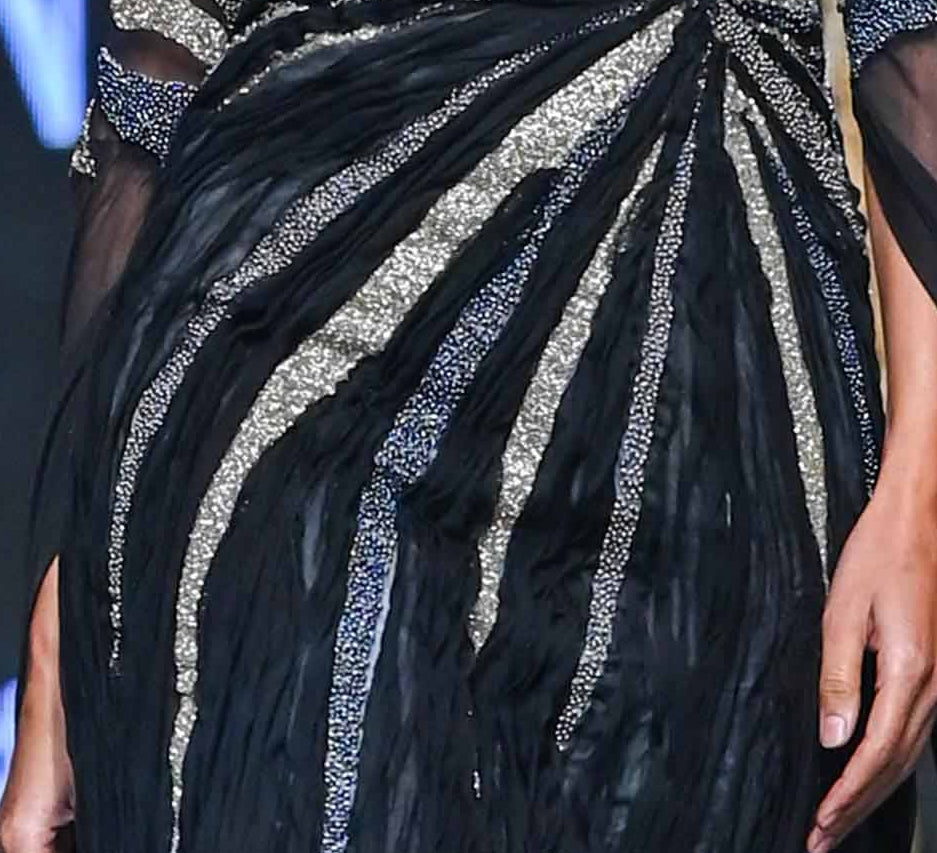 Crystal embroidery