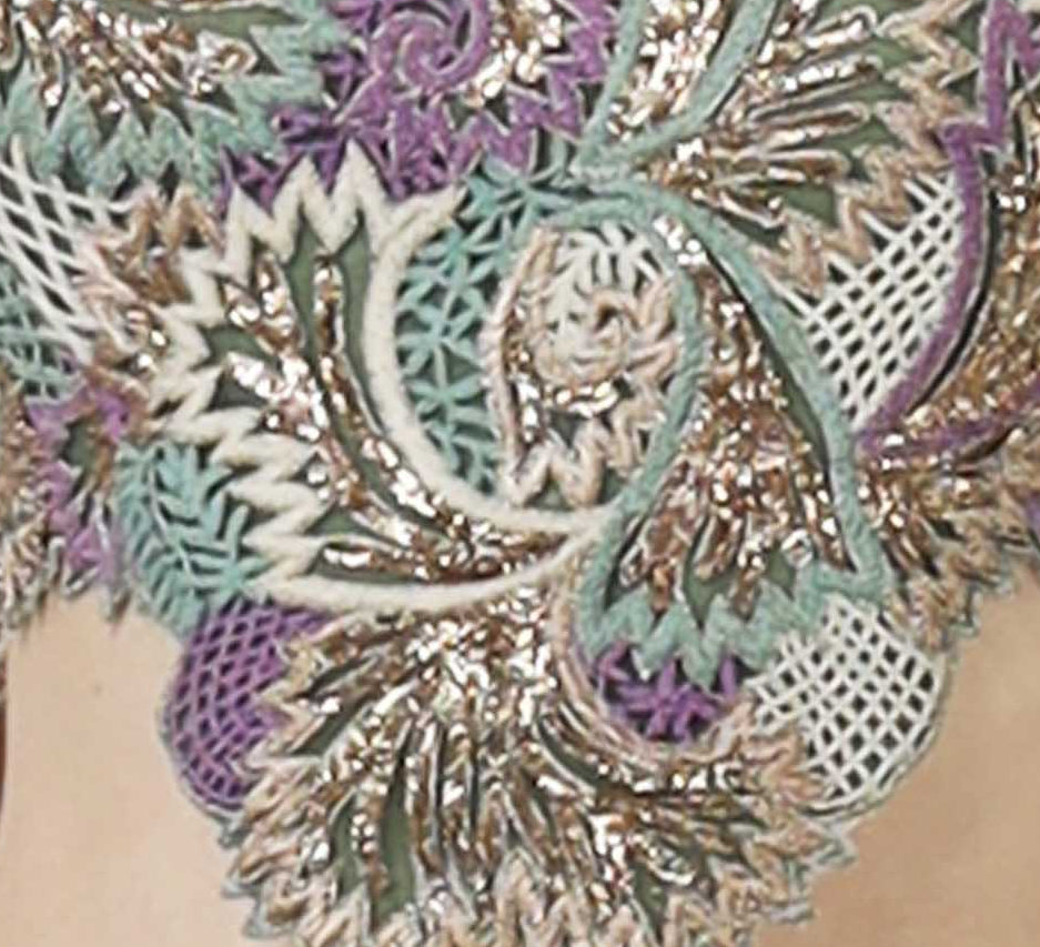 Intricate embroidery