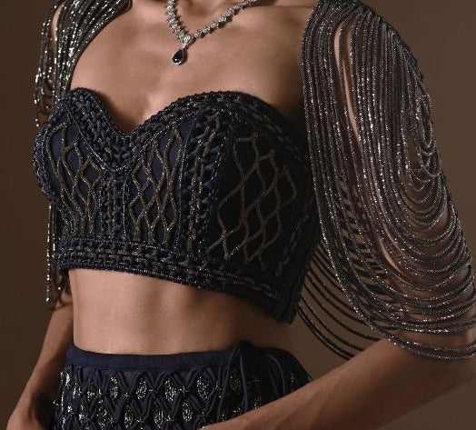 Cascading beadwork