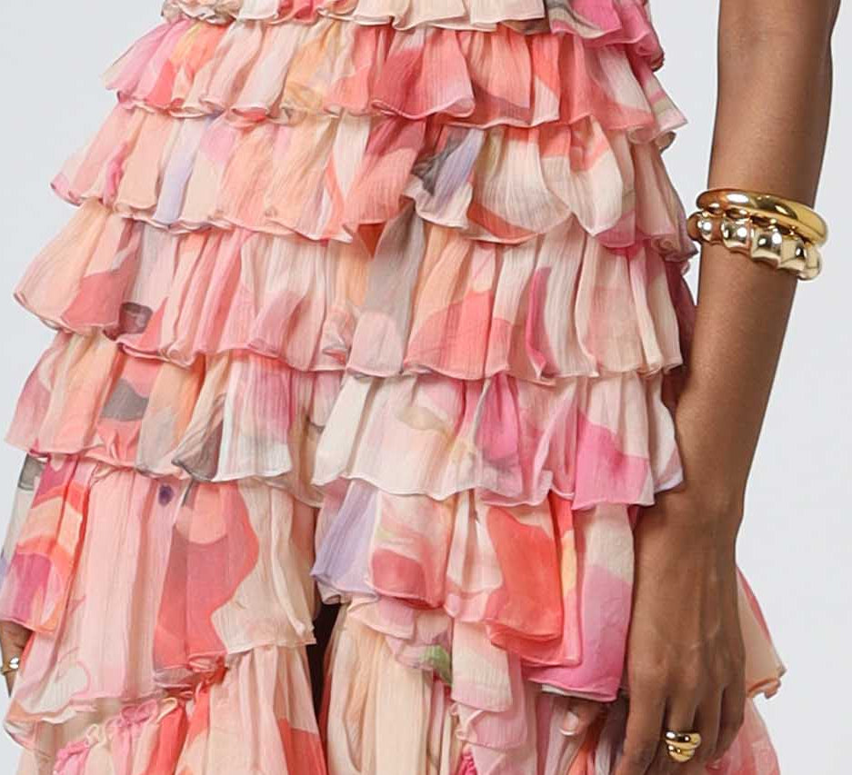Cascading ruffles