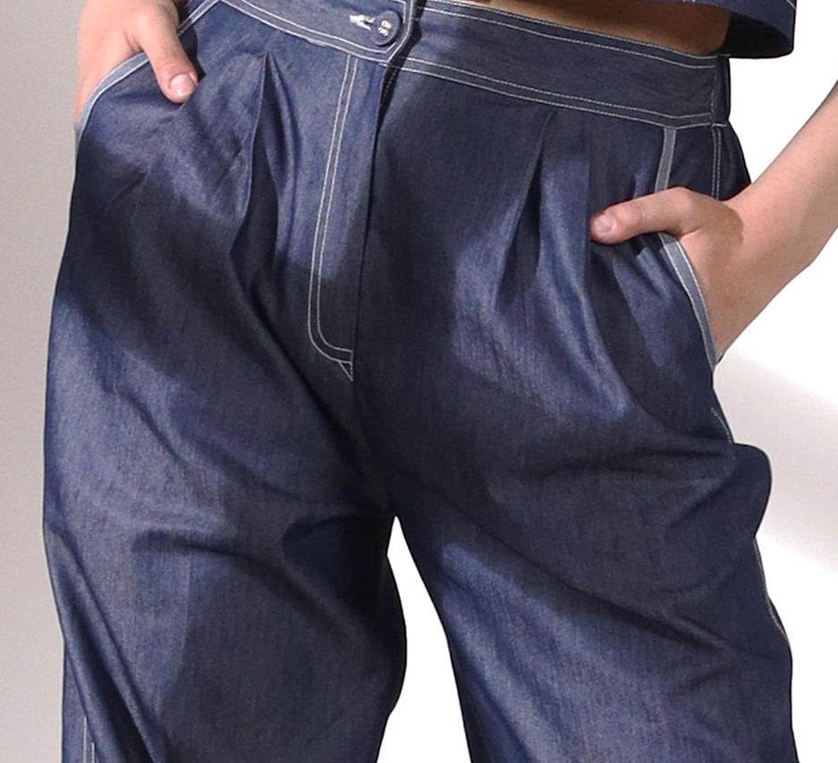 Pleats and stitching