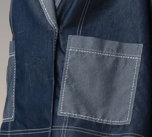 Two tones of denim