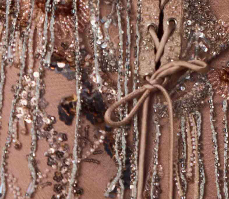 Threadwork and paillettes