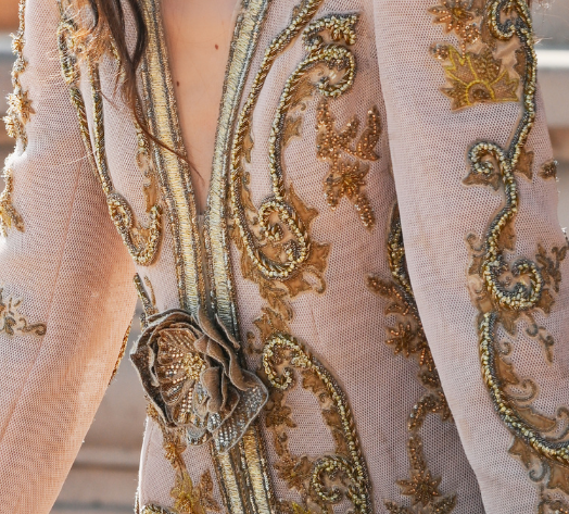 Gold embroidery