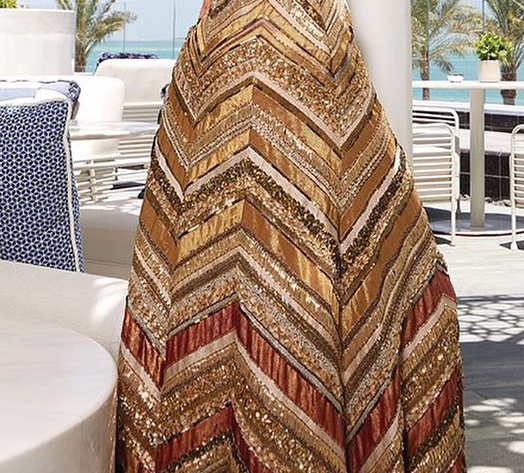 Chevron embroidery