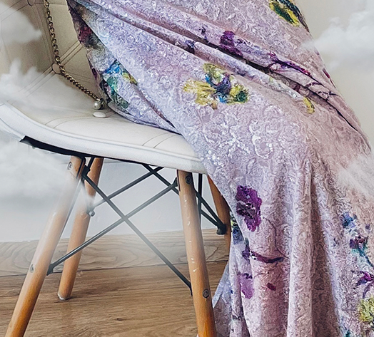 Sequins on print