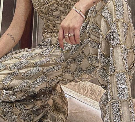 Embroidered checks