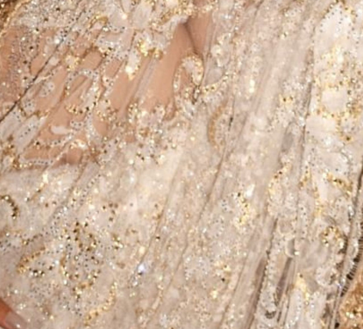 Lace and crystals