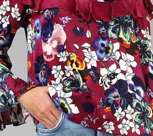 Florals and ruffles