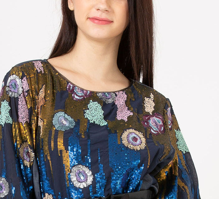 Sequinned florals