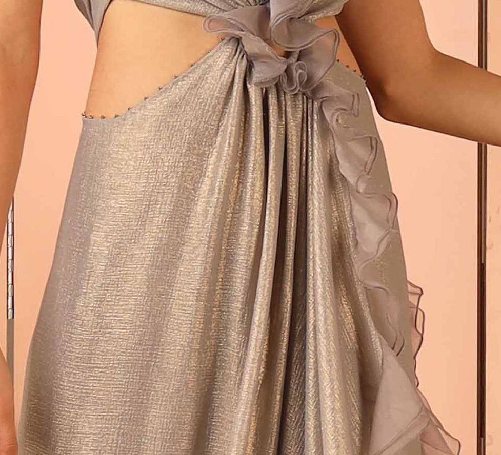 Draped ruffles
