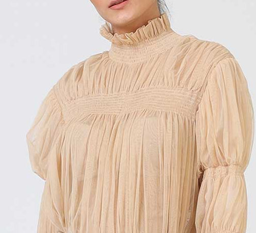 Ruching and ruffles