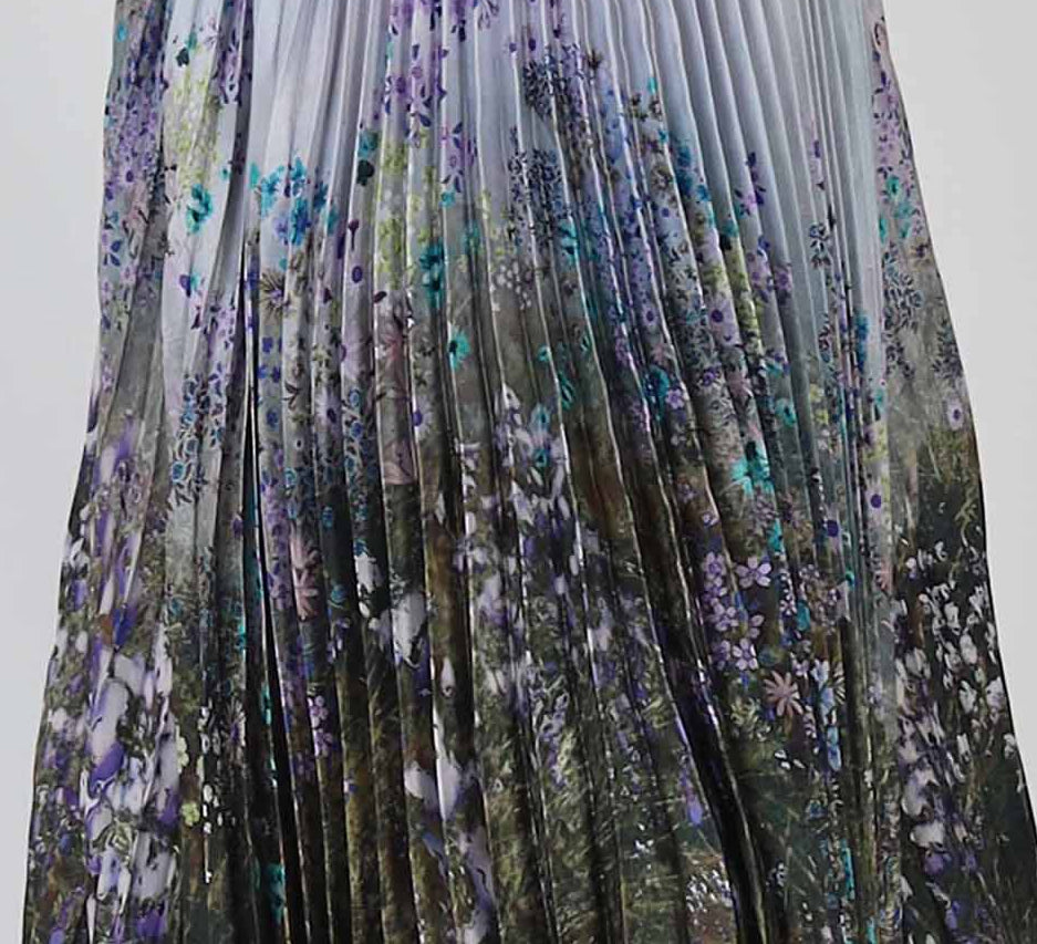 Printed pleats