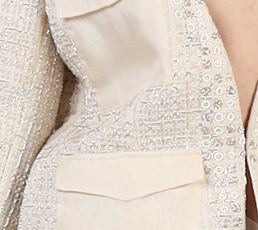 Embellished silk