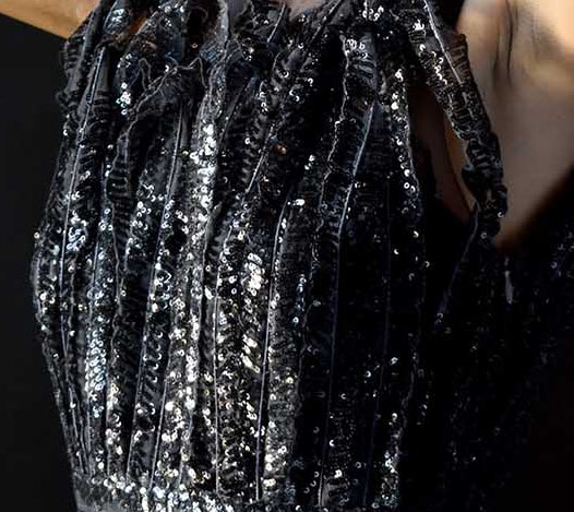 Sequinned bodice