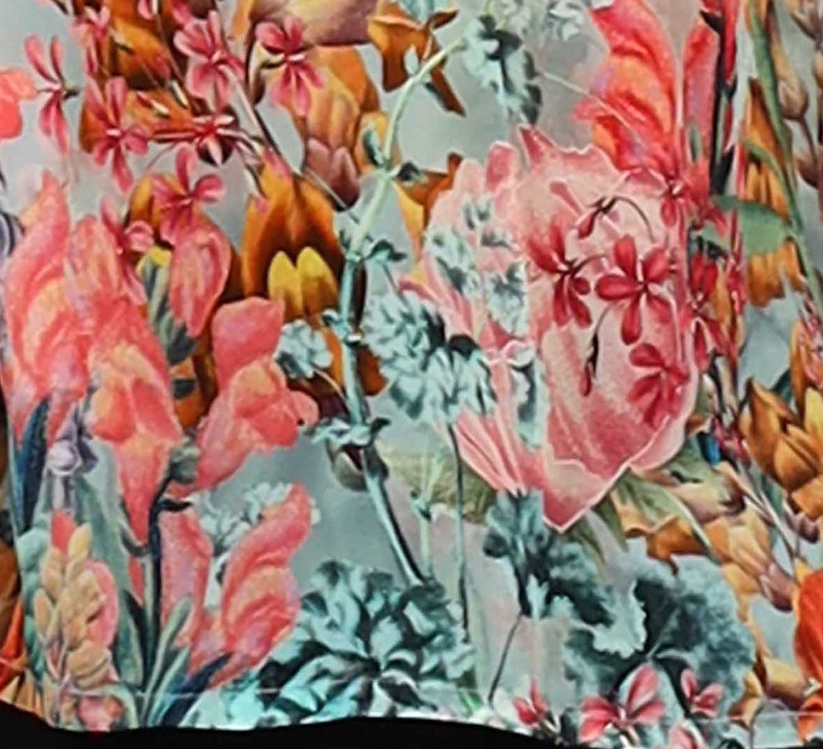 A bold floral print