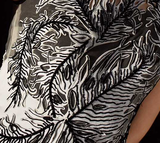 Laser-cut leaves