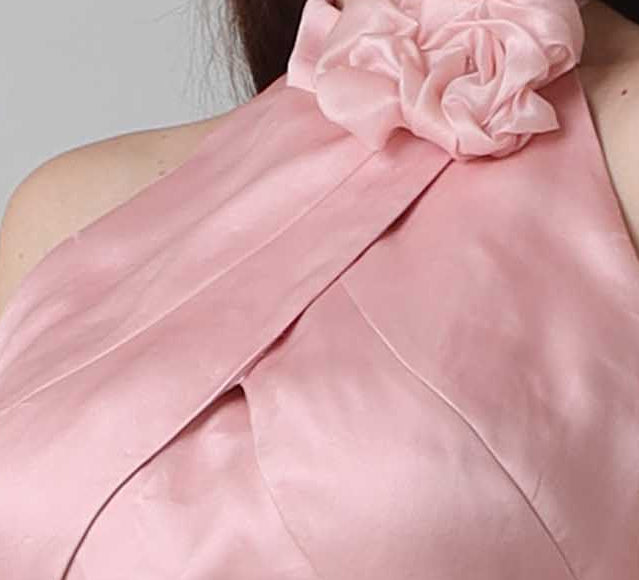 A flower at the neck