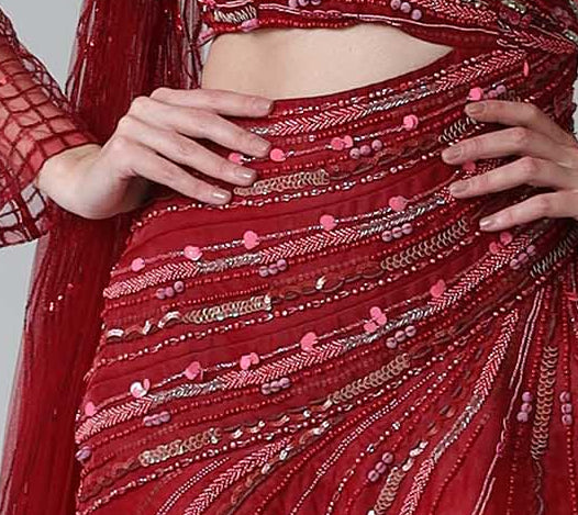 Sweeping embroidery