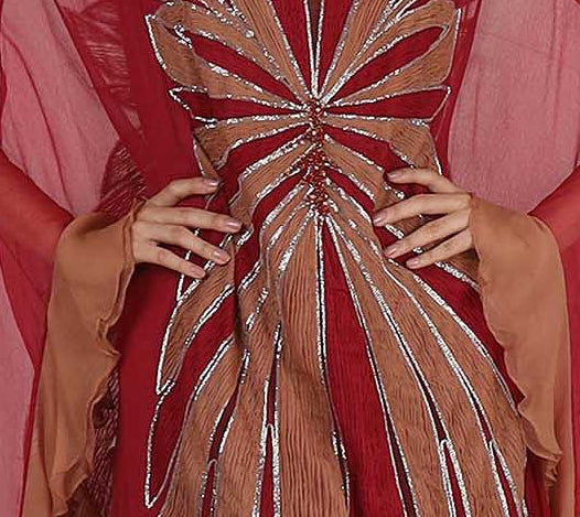 Embroidered rays