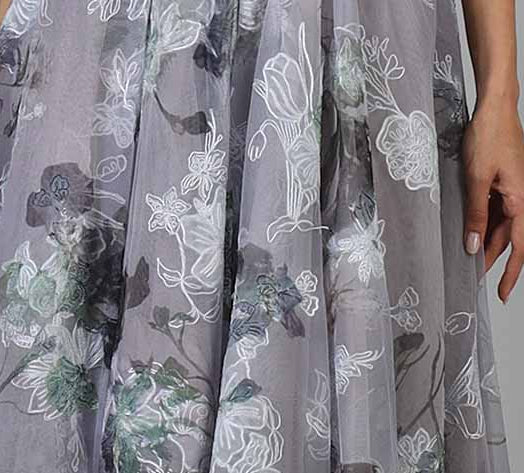 Embroidery over print