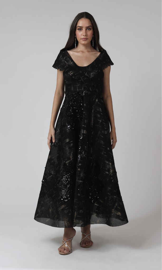 geisha designs dress Sleeveless Floral Tiered Midi Geisha Designs | Nuuly