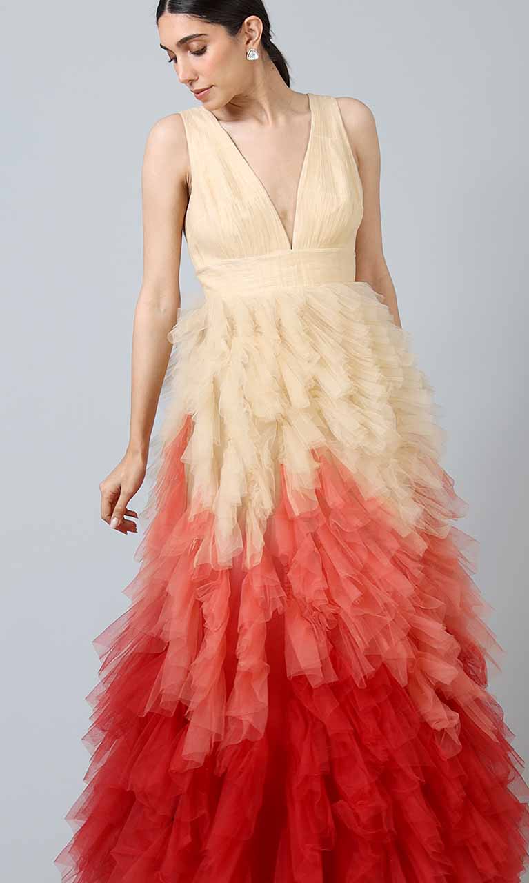 Ombré ruffles