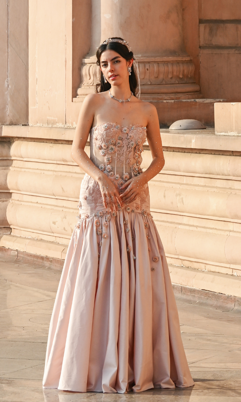 Eloise Flower Gown – Geisha Designs by Paras and Shalini