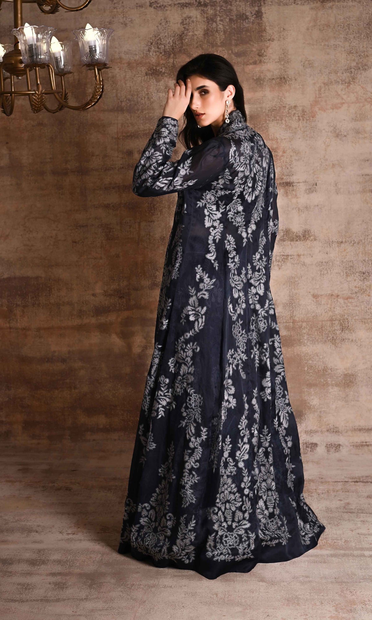 Zainara Jacket with Sharara set