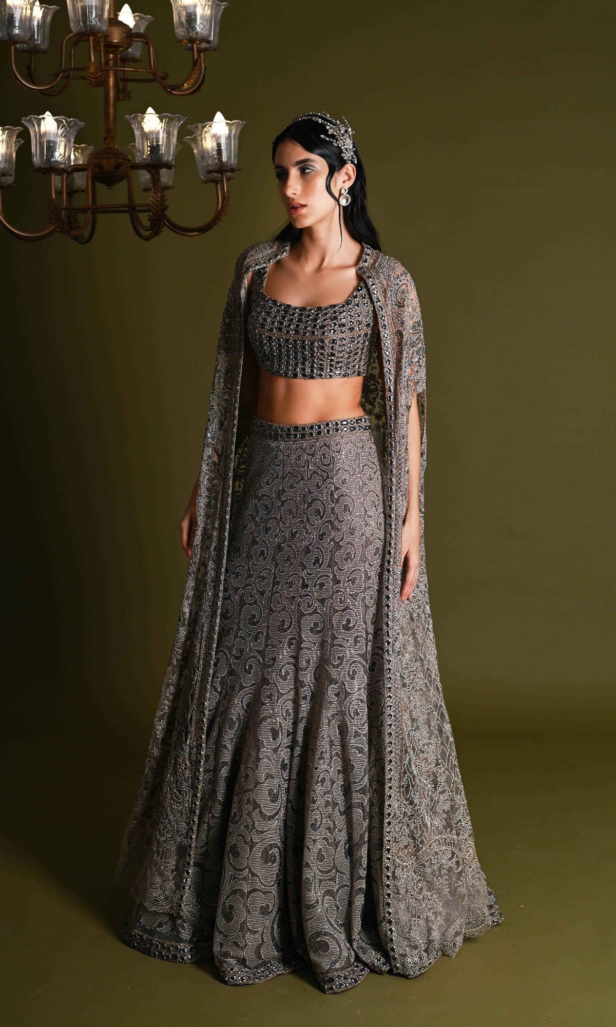 Kyra Crystal Lehanga set