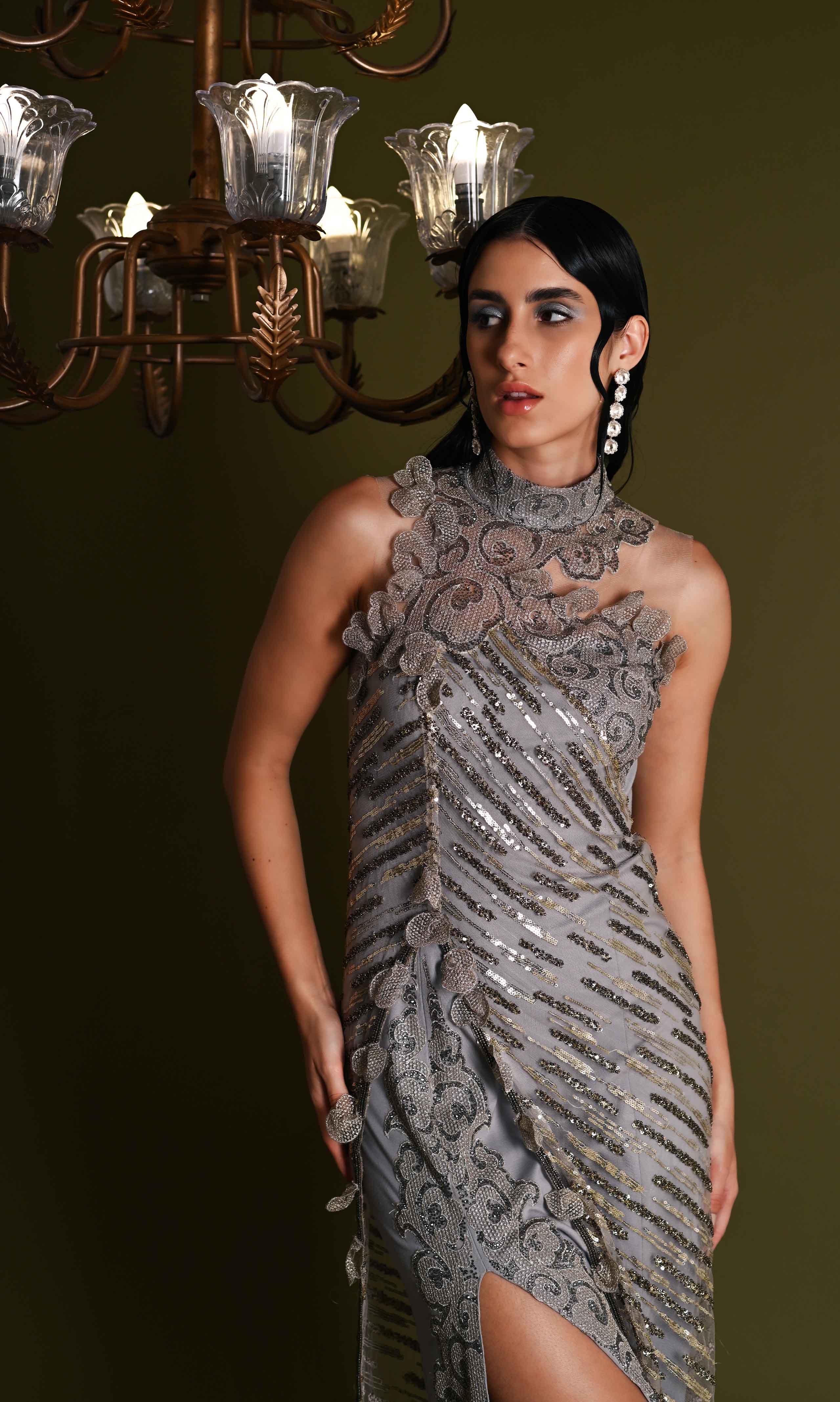 Diagonal sequins