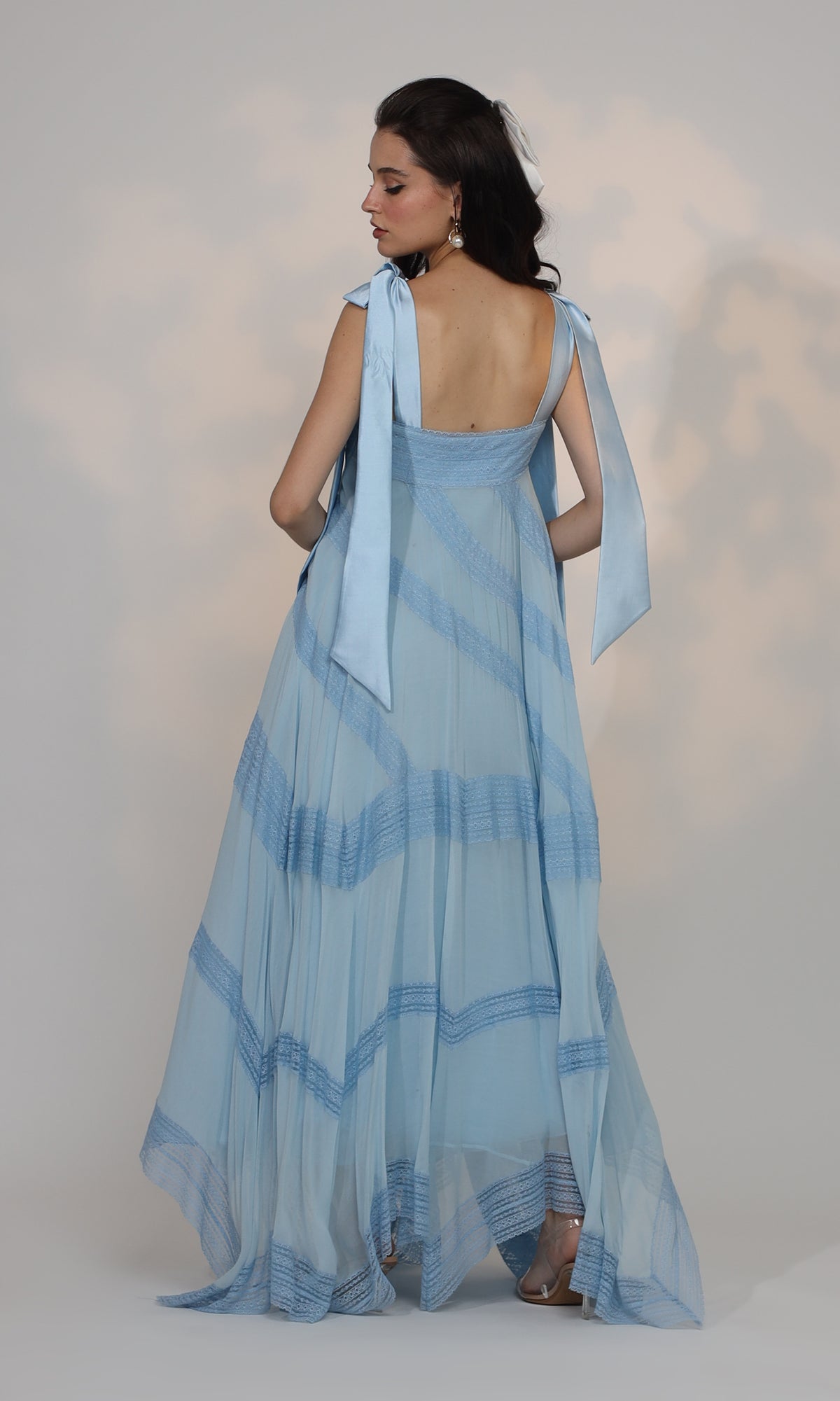 Hanah Lace Blue Dress