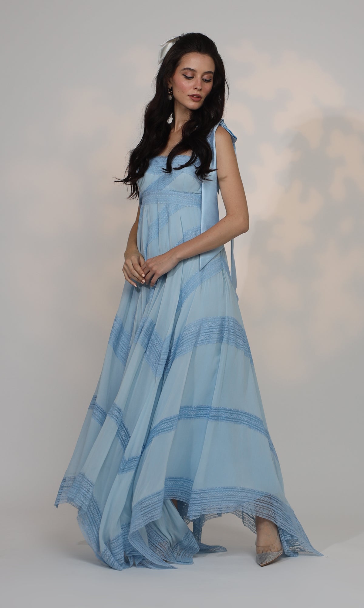 Hanah Lace Blue Dress