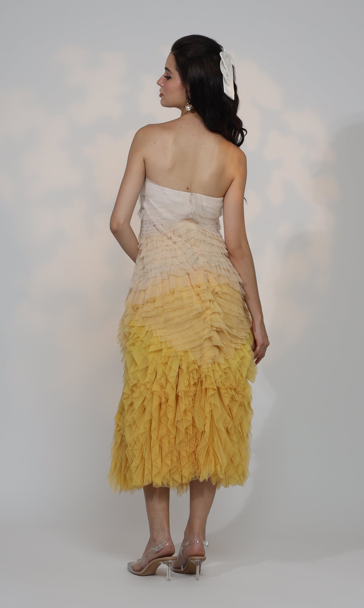 Solana Tulle Ruffled Dress