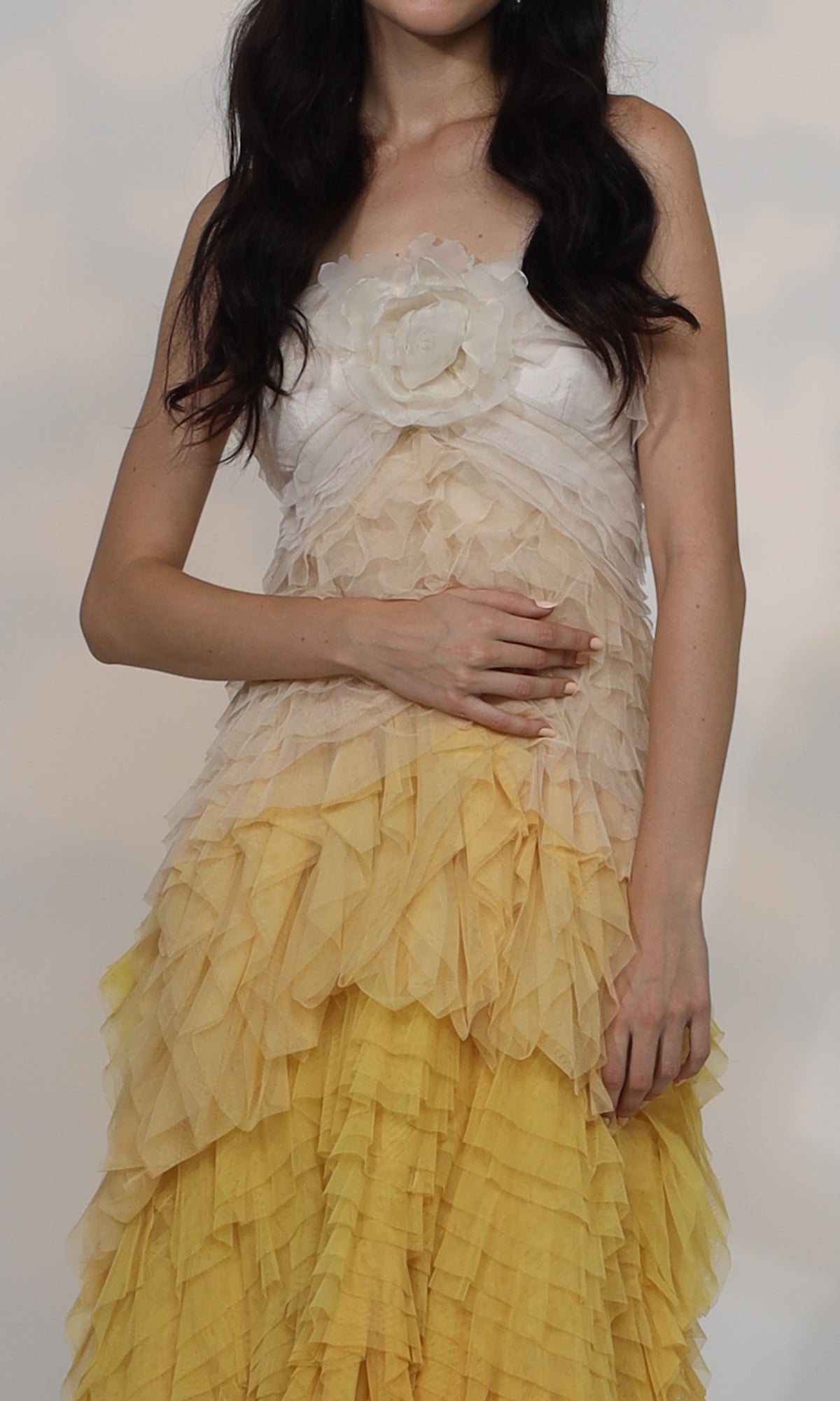 Solana Tulle Ruffled Dress