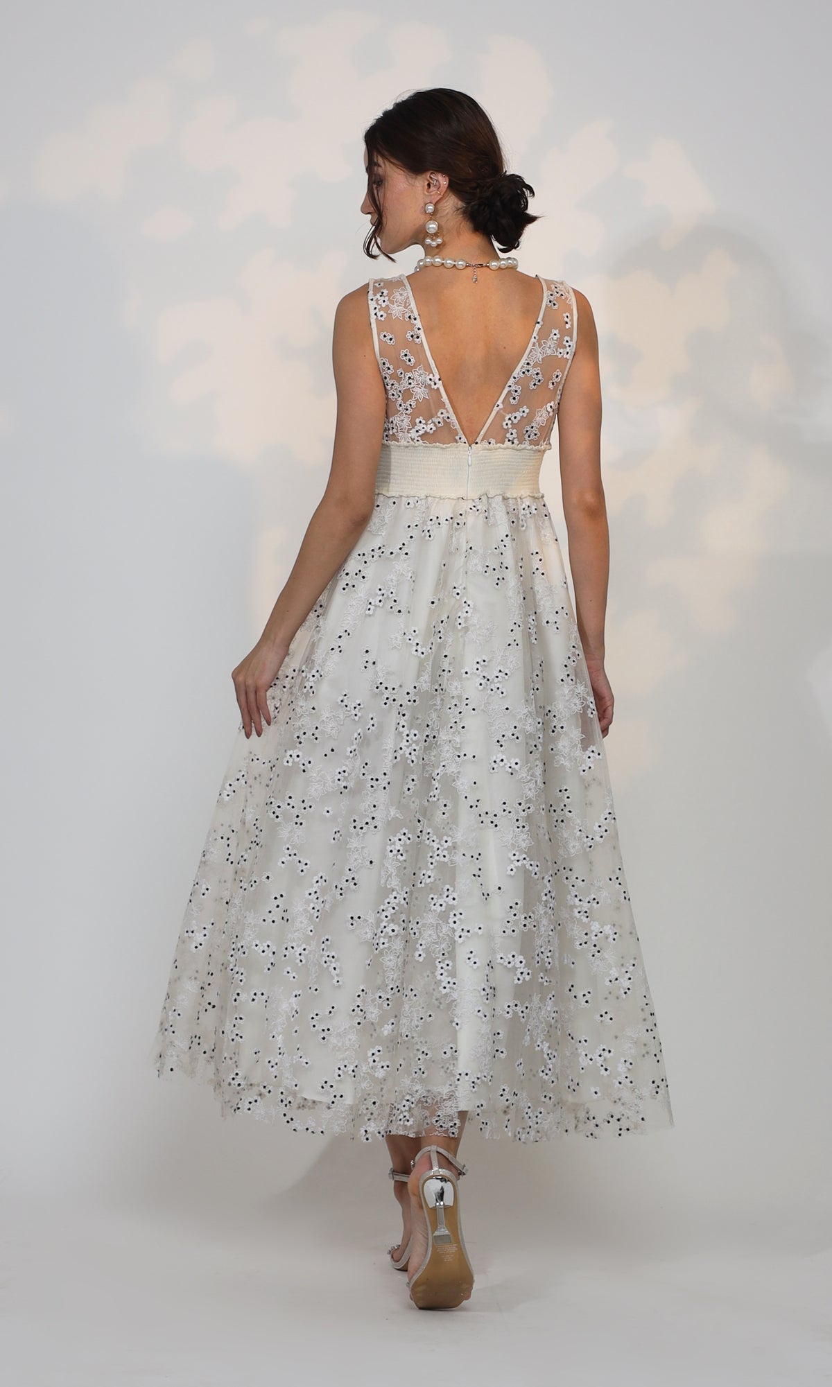 Sivan Embroidered Ditsy Dress