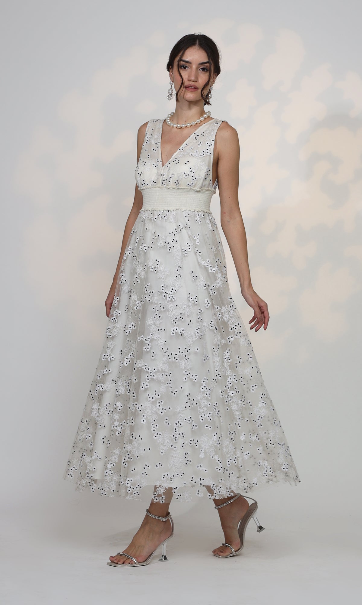 Sivan Embroidered Ditsy Dress