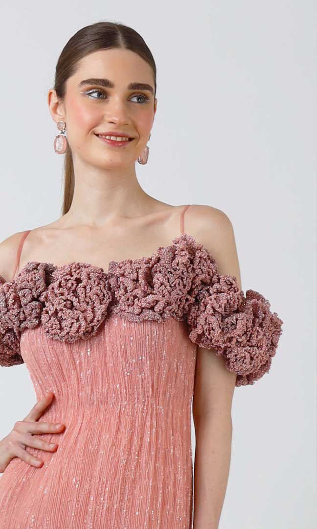 Hand-crocheted blossoms