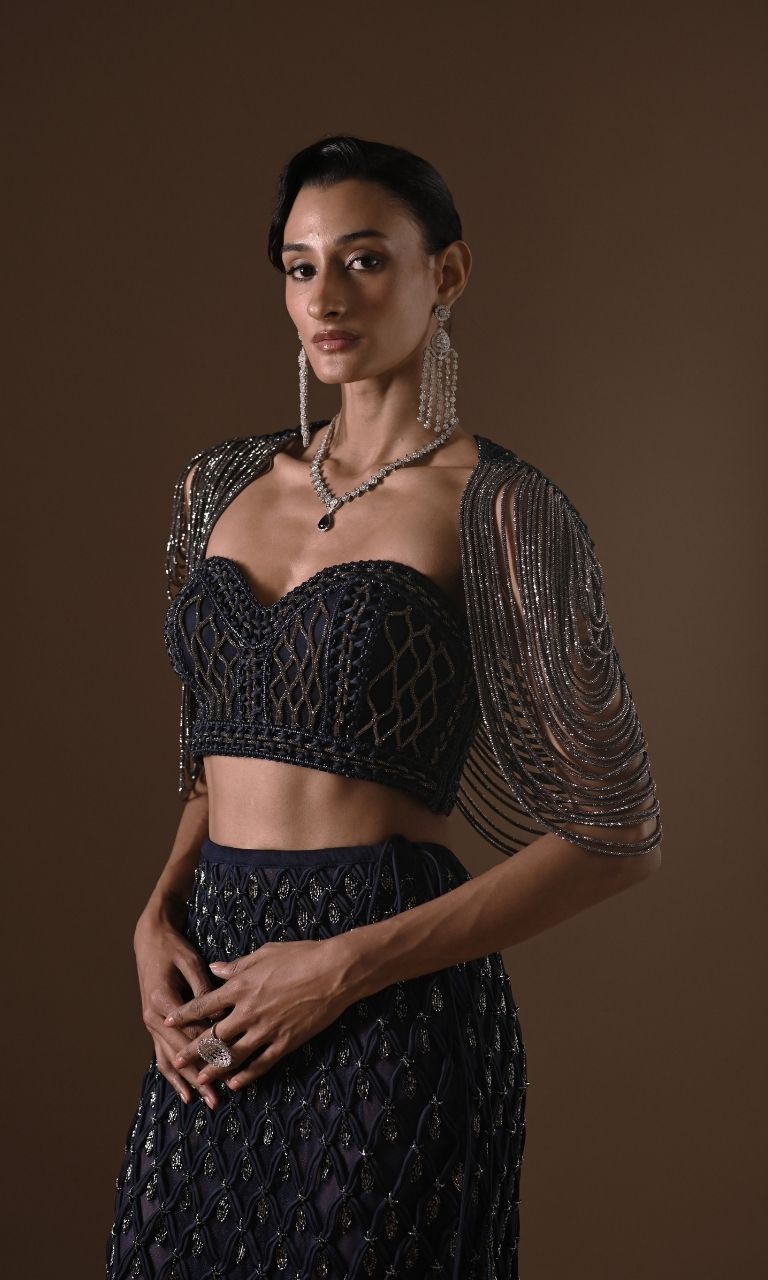 Cascading beadwork