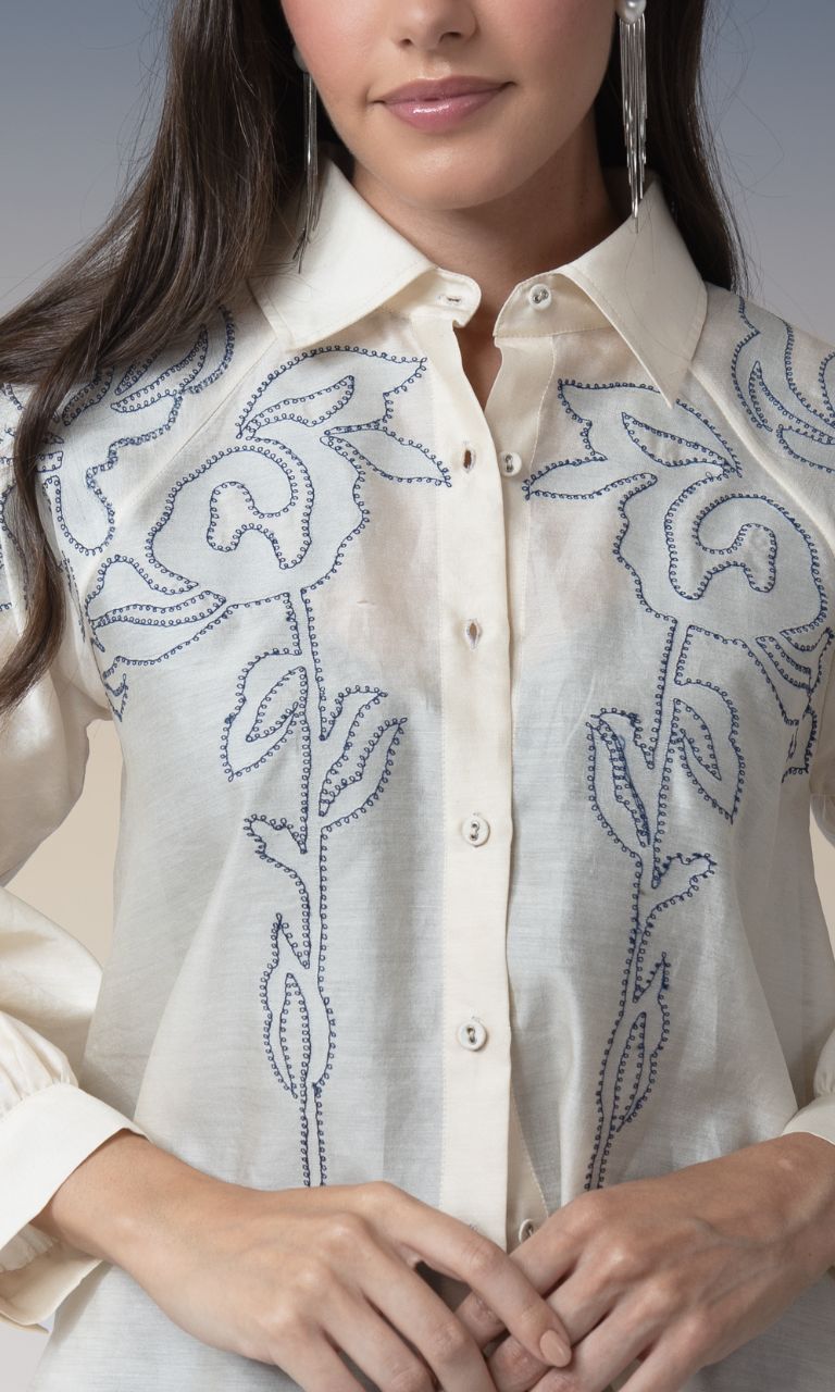 Contrast embroidery