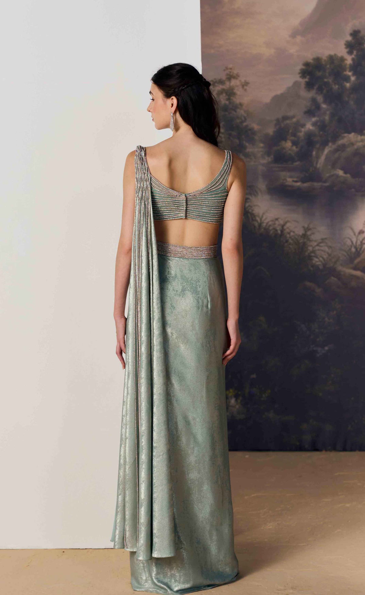 Salacia Draped Saree Set