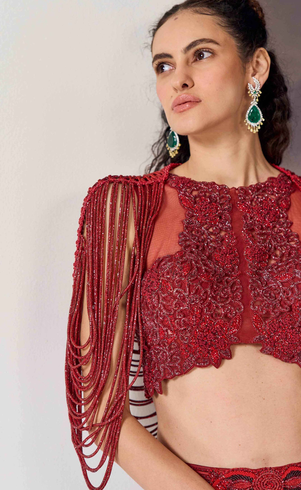 Scarlett Beaded Lehenga Set